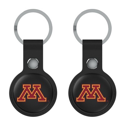 Keyscaper NCAA Big Ten Universities Insignia Black Airtag Holder 2-Pack