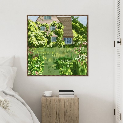 Amanti Art 30"x30" They Find A Way II by Melissa Wang Framed Canvas Wall Art Print
