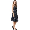 Allegra K Women's Floral Twist Front Knee Length Summer Adjustable Strap Sundresses - 4 of 4