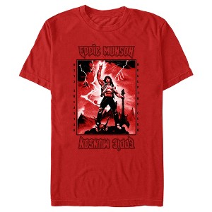 Men's Stranger Things White Hellfire Club Rockstar Eddie Munson T-Shirt - 1 of 4