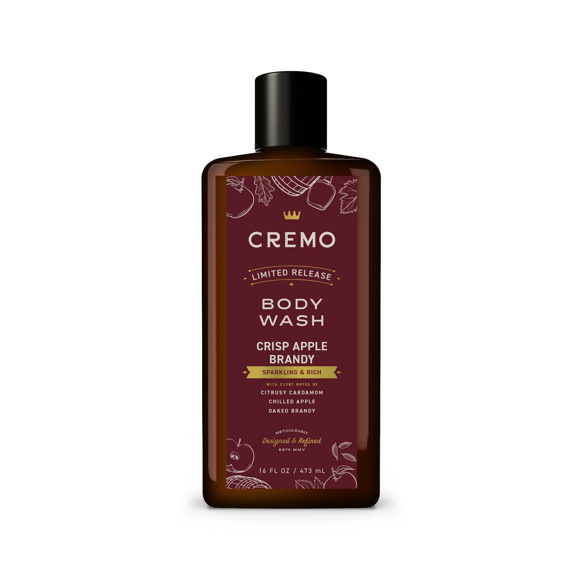 Cremo Crisp Body Wash - Apple Brandy - 16 fl oz