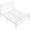 Yaheetech Metal Platform Bed Frame with Vintage Headboard and Footboard - 2 of 4