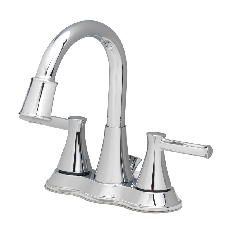 OakBrook Chrome Two-Handle Bathroom Sink Faucet 4 in. (Mfr. # 67513W), 1 of 2