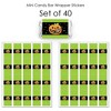 Big Dot of Happiness Jack-O'-Lantern Halloween - Mini Candy Bar Wrapper Stickers - Kids Halloween Party Small Favors - 40 Count - 3 of 4