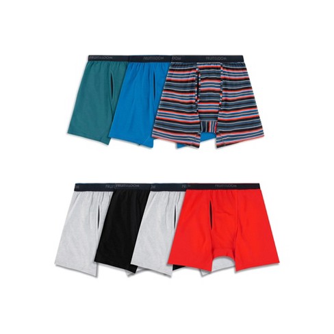 Fruit Of The Loom 7 Pack Mens Stretch Cotton Boxer Briefs With Cool Zone  Technology Mid Rise - Extra Large - Assorted Colors : Target