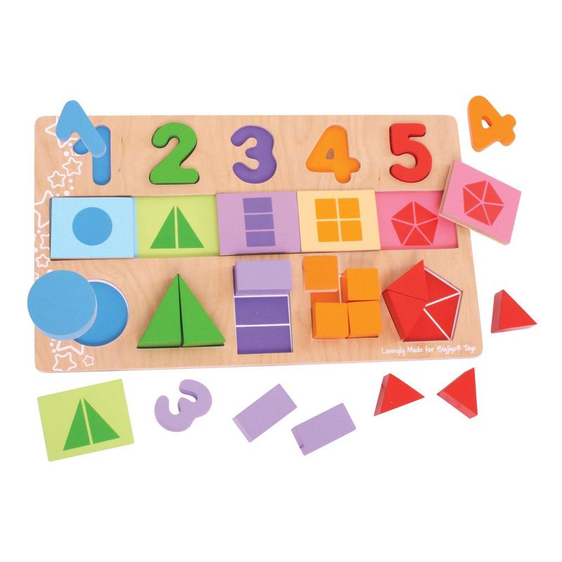 Bigjigs Toys My First Fractions Wooden Educational Toy, 1 of 6