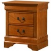 Passion Furniture Louis Philippe 2-Drawer Nightstand (24 in. H X 21 in. W X 16 in. D) - 2 of 4