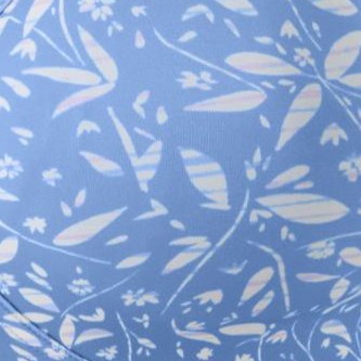 french blue batik floral