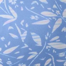 french blue batik floral