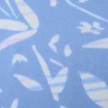 french blue batik floral