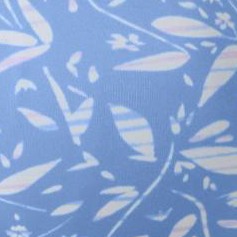 french blue batik floral