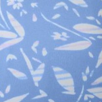 french blue batik floral