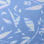 french blue batik floral