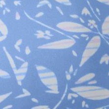 french blue batik floral