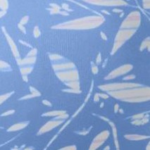 french blue batik floral