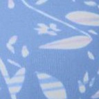 french blue batik floral