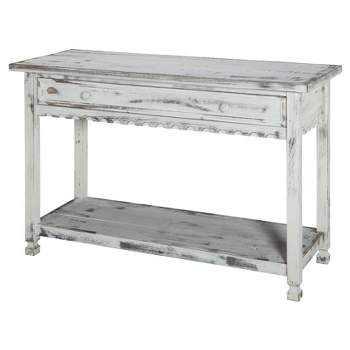 Console Table Hardwood White - Alaterre Furniture