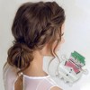 Unique Bargains Christmas Hair Clips Snowman for Christmas 1.97"x1.97"x1.77" Blue Red White 1 Pc - 2 of 4
