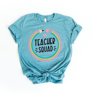 Simply Sage Market Women's Teacher Squad Pencil Short Sleeve Graphic Tee - 1 of 2