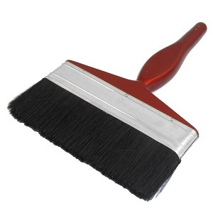 Unique Bargains Walls Decking Fence Furniture Bristle Flat Tip Paint Brush Black 6-Inch Wide 1 PC - 1 of 4