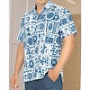 LA LEELA Mens Hawaiian Shirts Short Sleeve Button Down Shirt Men's Casual Shirts Holiday Tropical Beach Summer Party Shirts Funny - 4 of 4