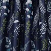 Devonia Allover Light Filtering Window Curtain Panels Navy/Green 52X120+2 Set - 3 of 4