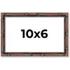 PosterPalooza | 10x6 Thin Bamboo Picture Frame, UV Acrylic, 2 Finishes - Gold and Brown - 2 of 4