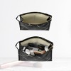 Unique Bargains Makeup Bag Cosmetic Travel Bag Make Up Brush Organizer Bag Marble Makeup Storage Toiletry Bag for Women 9"x3"x6" 1 Pcs - 2 of 4