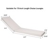 Outdoor Lounge Chair Cushion Replacement Patio Funiture Seat Cushion Chaise Lounge Cushion-Navy Blue - 3 of 4