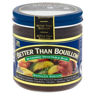 Reduced Sodium Seasoned Vegetable Base with Pureed Carrots, Celery, Onions, and Tomato, 8 OZ