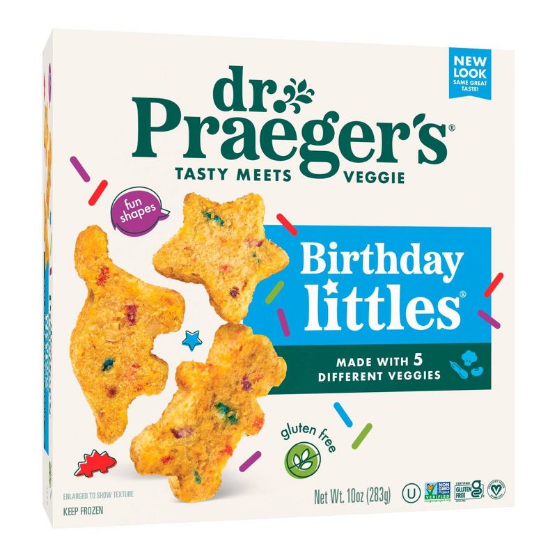 Dr. Praeger&#39;s Frozen Gluten Free Vegan Birthday Cake Littles - 10oz, 1 of 5