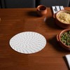 Unique Bargains Trivet Round Rope Woven Mat Cotton Non-woven Fabric 7.87"x7.87"x0.31" - 2 of 3
