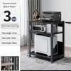 CuisinSmart PC Tower Stand, Adjustable Computer Tower Floor Stand with Locking Wheels-for Most PC, Metal CPU Holder Cart for Office Home - 2 of 4