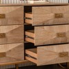 Jump Into Fun Light Wood Dresser, Modern 6 Drawer Dresser & Chests of Drawers, TV Stand, Bedroom Living Room Furniture - 4 of 4