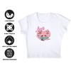 Women's I Love Lucy Chocolate Factory Cap Sleeve Baby Rib Crop Top - 4 of 4