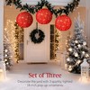 Best Choice Products 3-Piece Hanging Pop-Up Outdoor Christmas Ornaments, LED Lights, 8 Light Functions - 2 of 4