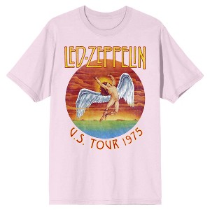 Led Zeppelin U.S. Tour 1975 Crew Neck Short Sleeve Men's T-shirt - 1 of 3