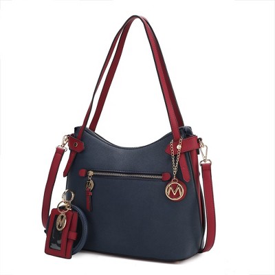 MKF Collection Jaseli Women’s Hobo Bag with Wristlet Bracelet Keychain with a Credit Card Holder by Mia K