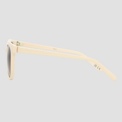 Women's Shiny Plastic Square Sunglasses with Gradient Lenses - Universal Thread Ivory: Scratch-Resistant, UV Protection - image 4