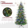 Vivatrees 7.5 Ft Prelit Artificial Christmas Tree, 10 Lighting Modes with Multi Colors Frasier Fir Artificial Tree, Metal Stand, Xmas Decor, Green - 3 of 4