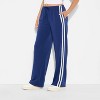 Women's Side Striped Pull-On Pants - Navy Blue - 2 of 3