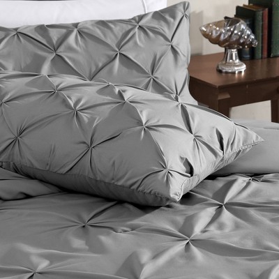 Swift Home | Diamond Smocking Pintuck 3-Piece Comforter Set