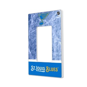 NHL Western Conference Teams Ice Wordmark Hidden-Screw Light Switch Plate for Single Rocker - 1 of 4