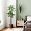 Artificial Dracaena Tree, 5.4ft Tall Fake Dracaena Plant with Pot, Faux Topiary Yucca Trees for Office Home Living Room Porch Patio - 2 of 4