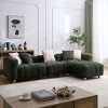 Modern Upholstered Sofa Chair with Ottoman, Three-Seater Couch for Lounging, Small Spaces and Accent Seating - The Pop Home - 2 of 4