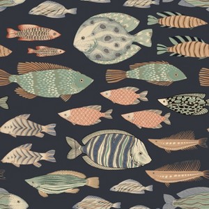 Tempaper & Co. 28 sq ft Marine Fish Peel and Stick Wallpaper - 1 of 4