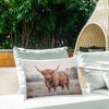 Stupell Industries Center Of Attention Cattle Outdoor Decorative Throw Pillow, 14 x 20 - 3 of 3