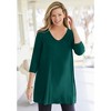 Woman Within Plus Size Pleat Back Tunic - 3 of 4