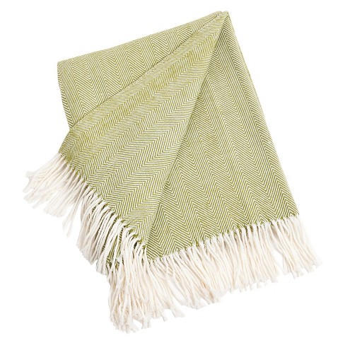 Light green throw online blanket