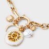 Celestial Charm Cluster Necklace - Universal Thread™ Gold - 4 of 4